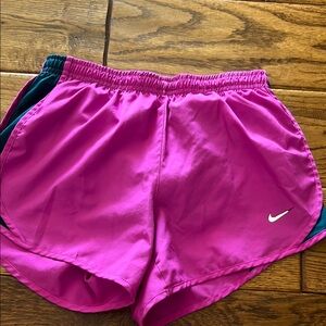 Nike pink shorts girls medium